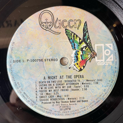 Винтажная виниловая пластинка LP Queen A Night At The Opera (Япония 1975) (Без Оби) Bohemian Rhapsody