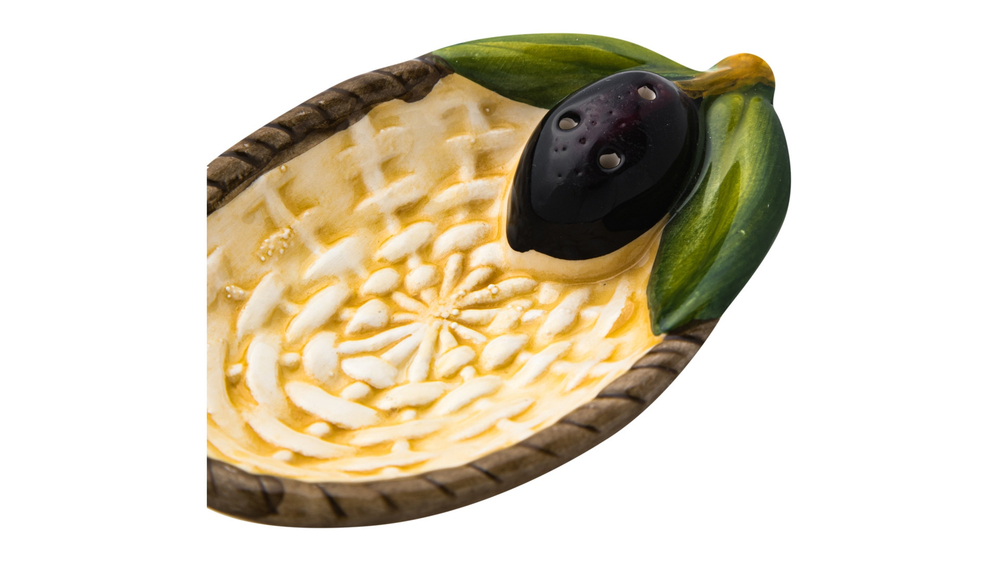 Блюдце для лимона 12х8х3см Edelweiss Оливки