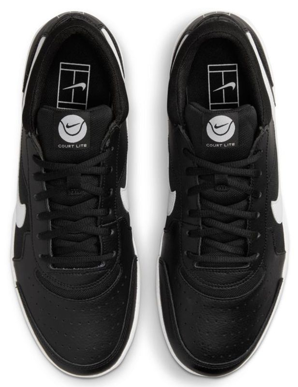 Мужские кроссовки теннисные Nike Zoom Court Lite 3 - black/white