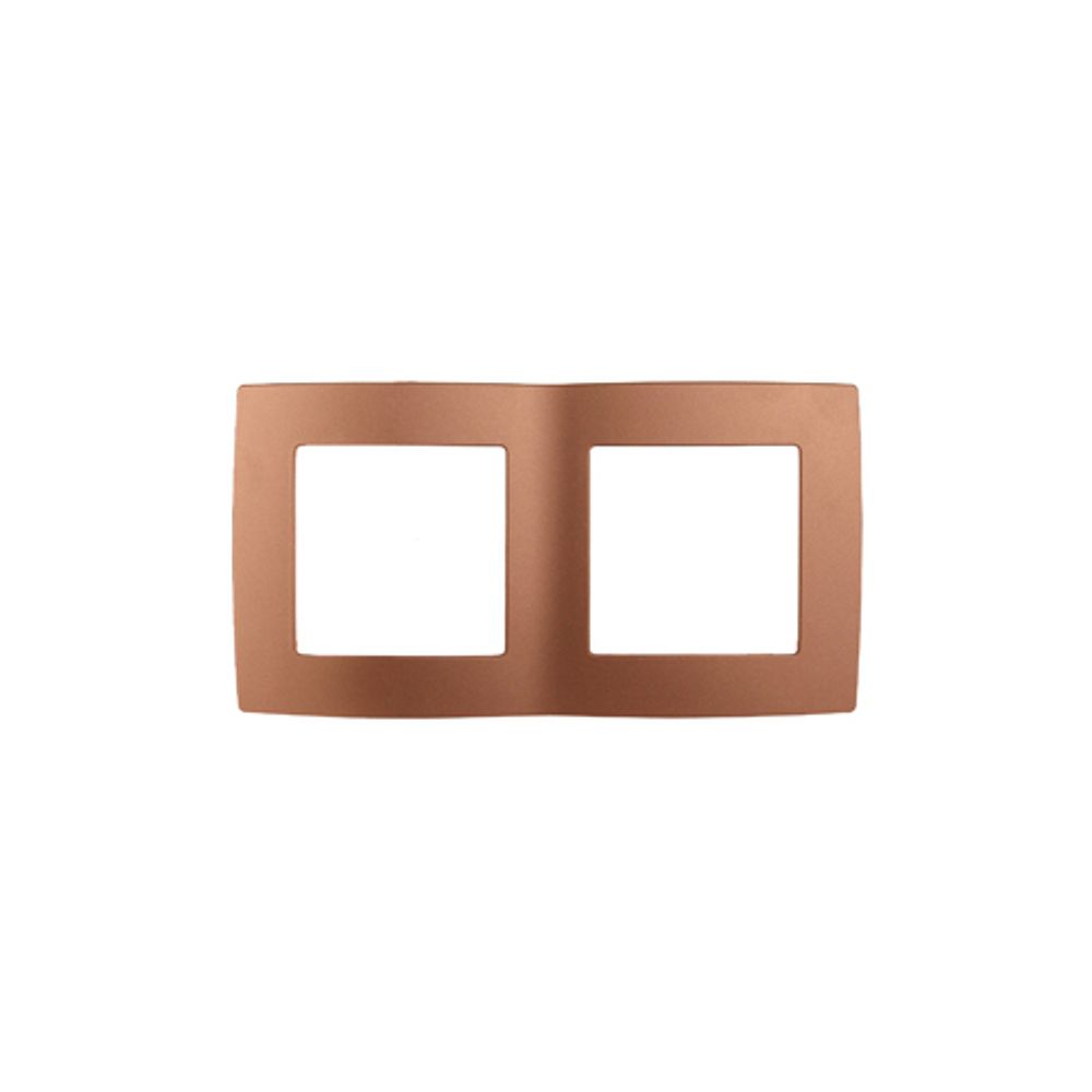 12-5002-14 ЭРА Рамка на 2 поста, Эра12, медь