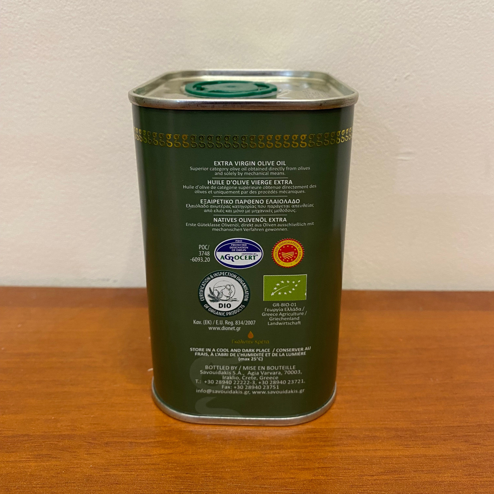 Оливковое масло EXTRA VIRGIN OLIVE OIL BIO PDO MESSARA "GOLDEN CRETA 500мл, ж/б, Греция