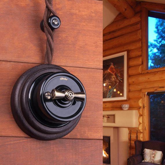 Ретро кабель Werkel витой двухжильный 1,5 мм коричневый W6452514 4690389165726