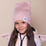 Шапка, цвет пудра, размер 46-50. 7691717/А.ШД20-29361789