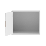 Антресоль, 60х58х50, Моби, на шкаф, с ручками из массива дуба, белый, Dipriz