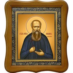 Михаил Новоселов мученик. Икона на холсте.