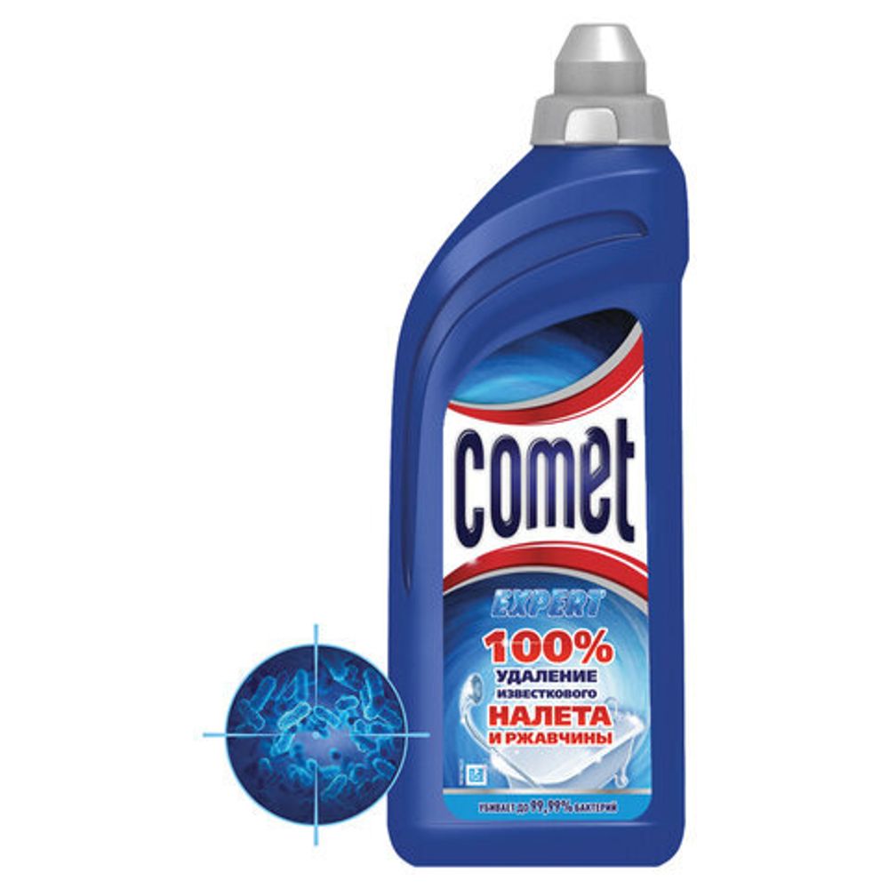 Средство для удаления ржавчины и известкового налета дезинфицирующее 500 мл, COMET (Комет), гель, 99720
