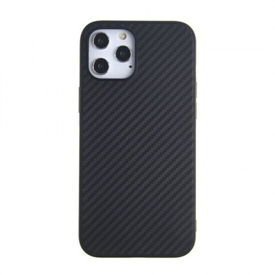 Чехол ТПУ карбон для iPhone 12 Pro Max, 011068 Черный