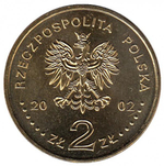 2 злотых 2002 год, Польша. Генерал-лейтинант Владислав Андерс (1892-1970). Личности. UNC