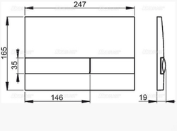 Кнопка управления M1712-8 (Хром-матовая/черная)
