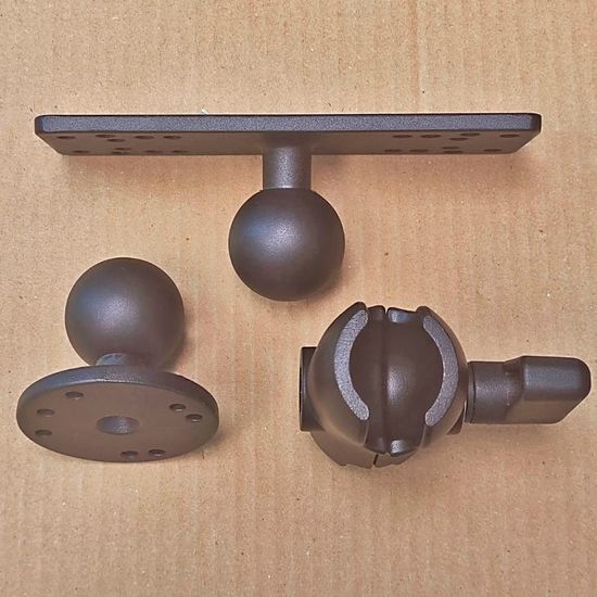 Крепление алюминиевое тип-С (шар 1,5 дюйма) для эхолотов Garmin, Humminbird, Lowrance, Raymarine и др.