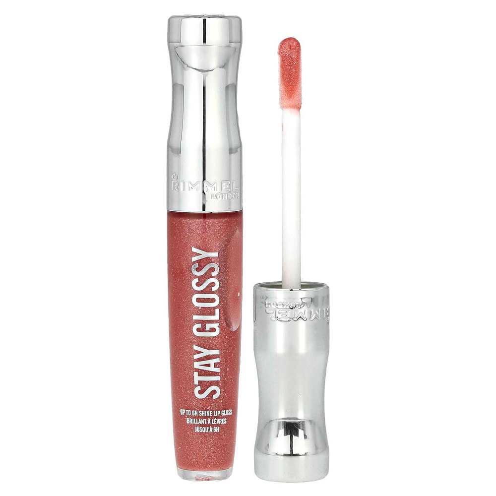 Rimmel London, Stay Glossy, блеск для губ, 450 Pink About It, 5,5 мл (0,18 жидк. унц.)