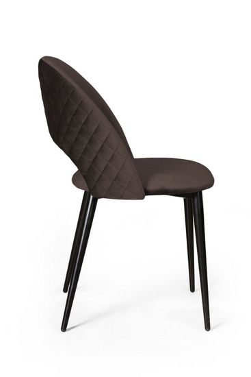 Стул Max ромб, бархат антрацит 14