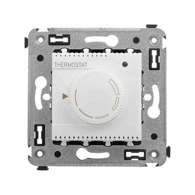 Термостат для теплых полов в стену, "Avanti", "Белое облако"