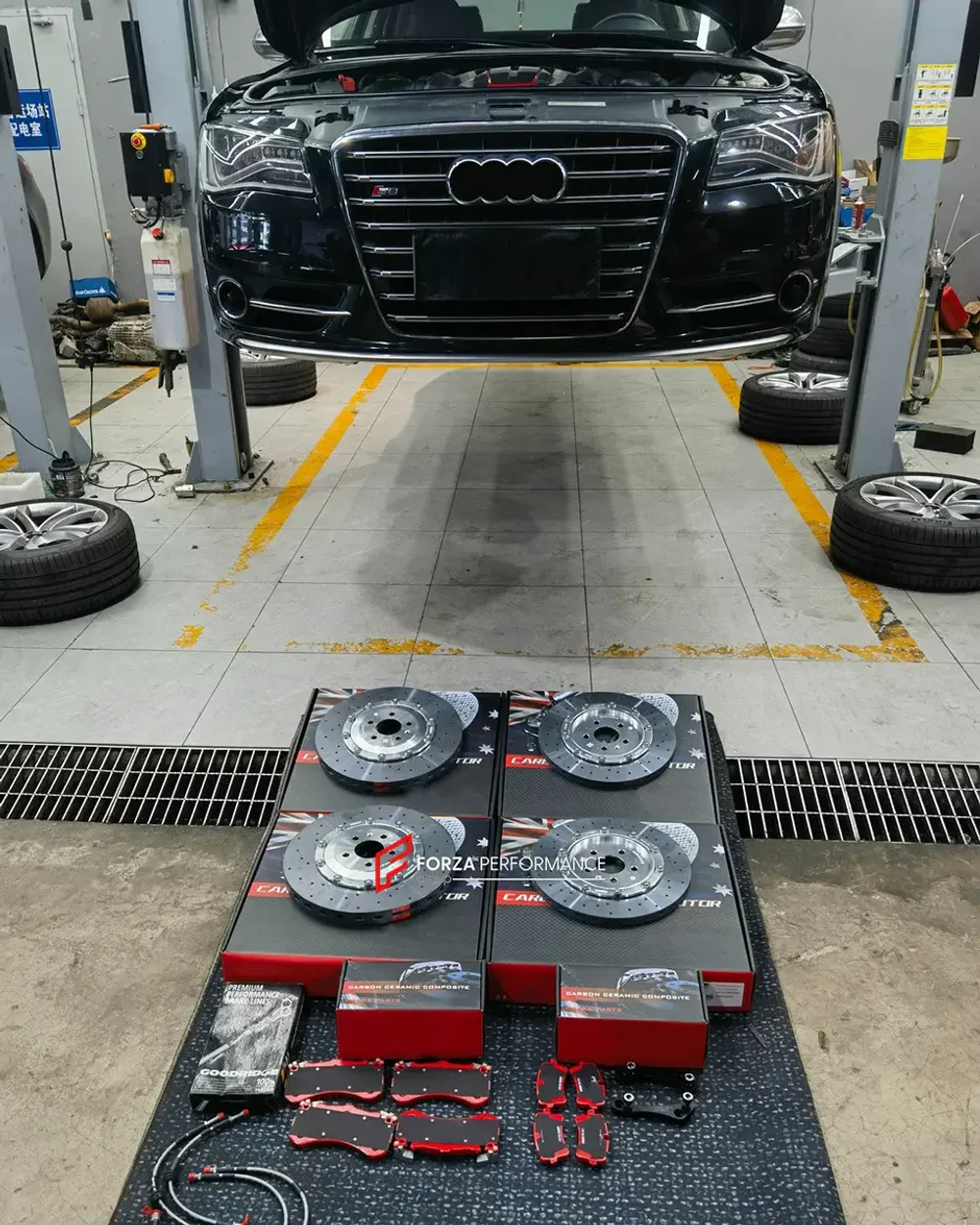 Карбон керамические тормозные диски для AUDI S8 D4 2012-2014 Ауди
