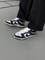 Кроссовки Nike Dunk Low #A5532 (бел.-син.)