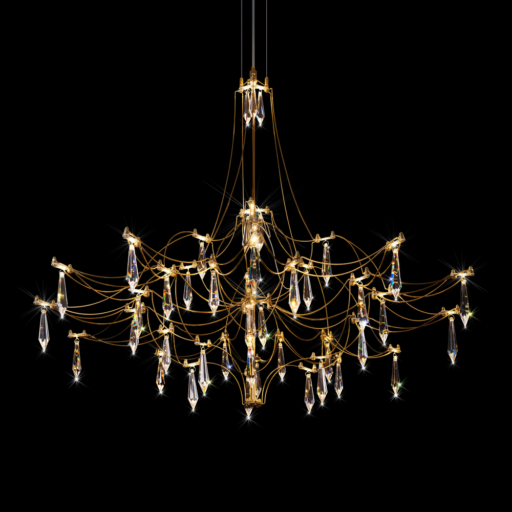 Подвесная светодиодная люстра Loft It Mira 10588/800 Gold Asfour