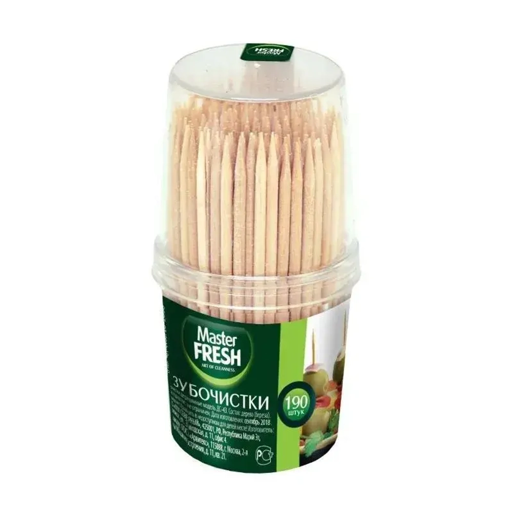Зубочистки 190 штук Master FRESH