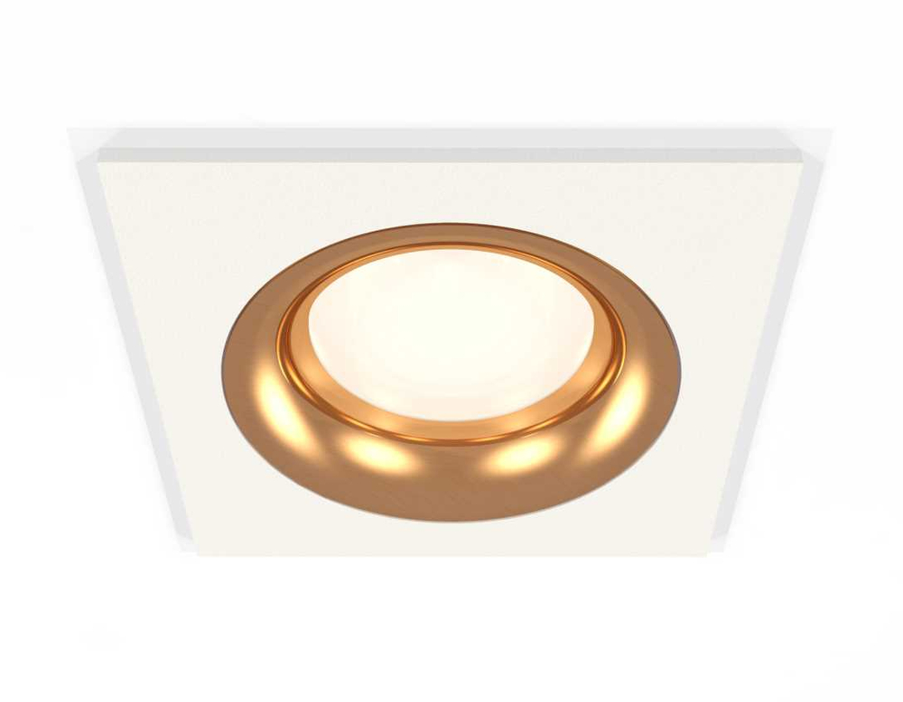 Комплект встраиваемого светильника Ambrella light Techno Spot XC7631005 SWH/PYG белый песок/золото желтое полированное (C7631, N7014)