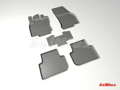 Резиновые коврики с высоким бортом для Volkswagen Tiguan II 2017-н.в., Seintex.87995