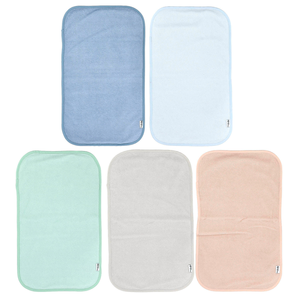 Green Sprouts, Stay Dry Burp Pads, Multicolor, 5 Pads
