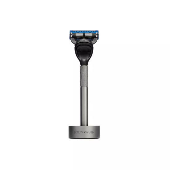 Набор Bolin Webb Generation, бритва матовый графит, подставка матовый графит