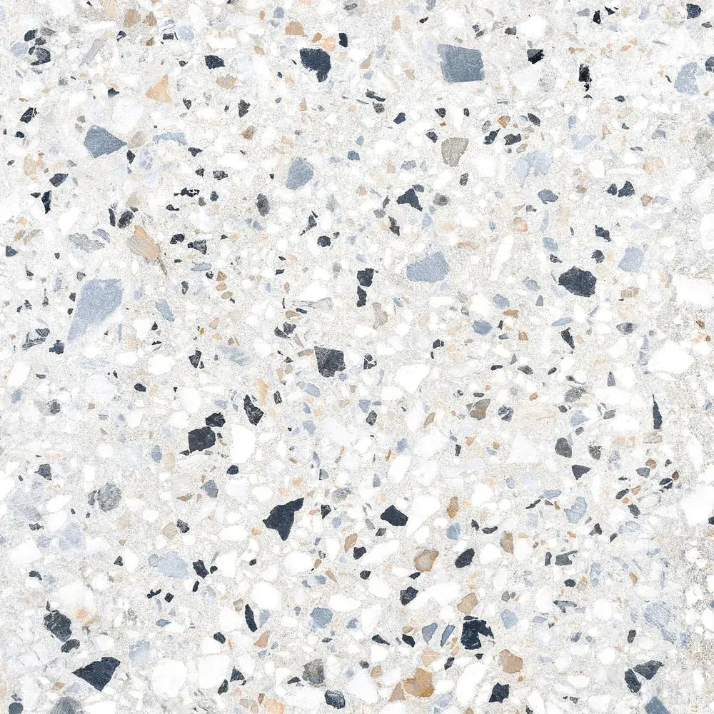 Керамогранит Alma Ceramica GFA57TRZ07L Terrazzo 57x57 белый лаппатированный под камень