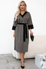 Платье Леди (черный/бежевый) Р11-2013/4 Nikol