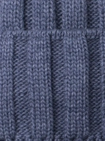 Шапка детская зимняя вязаная с помпоном