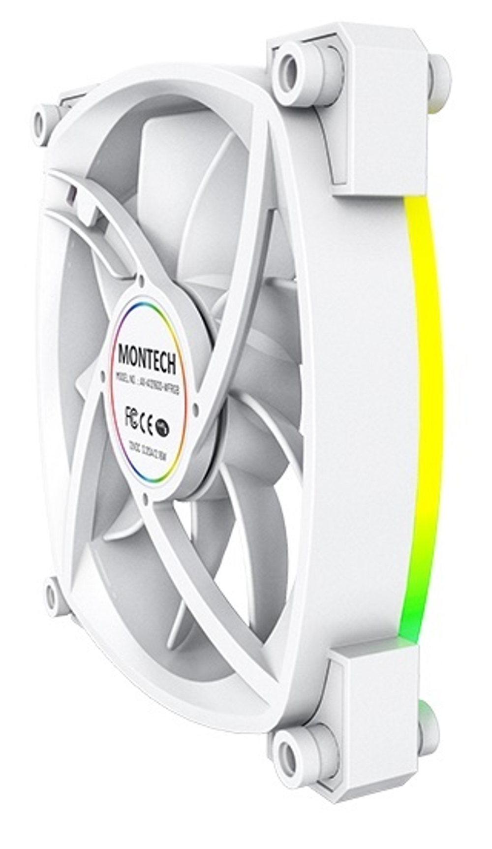 Вентилятор для корпуса Montech AX120 PWM WHITE 3 IN 1