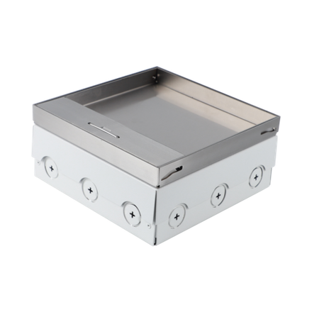 Donel Лючок в пол 12 мод. (6 мод. 45х45 мм.) верт. установка, металл, в уровень с напольным покрытием