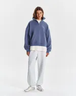 Толстовка Bruler d'Amour Half-zip Logo de base 04 Navy