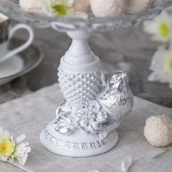 Фруктовница-конфетница Птичка Терра сонг Сильвер