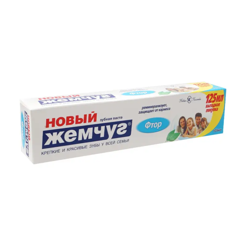 Зубная паста Новый Жемчуг фтор 125 гр