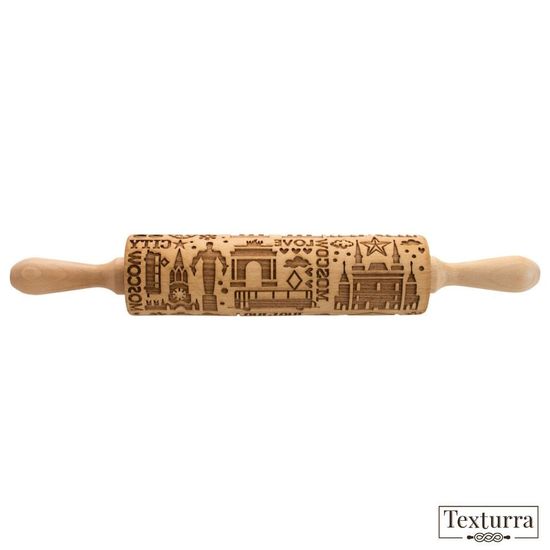 Скалка с узором Москва