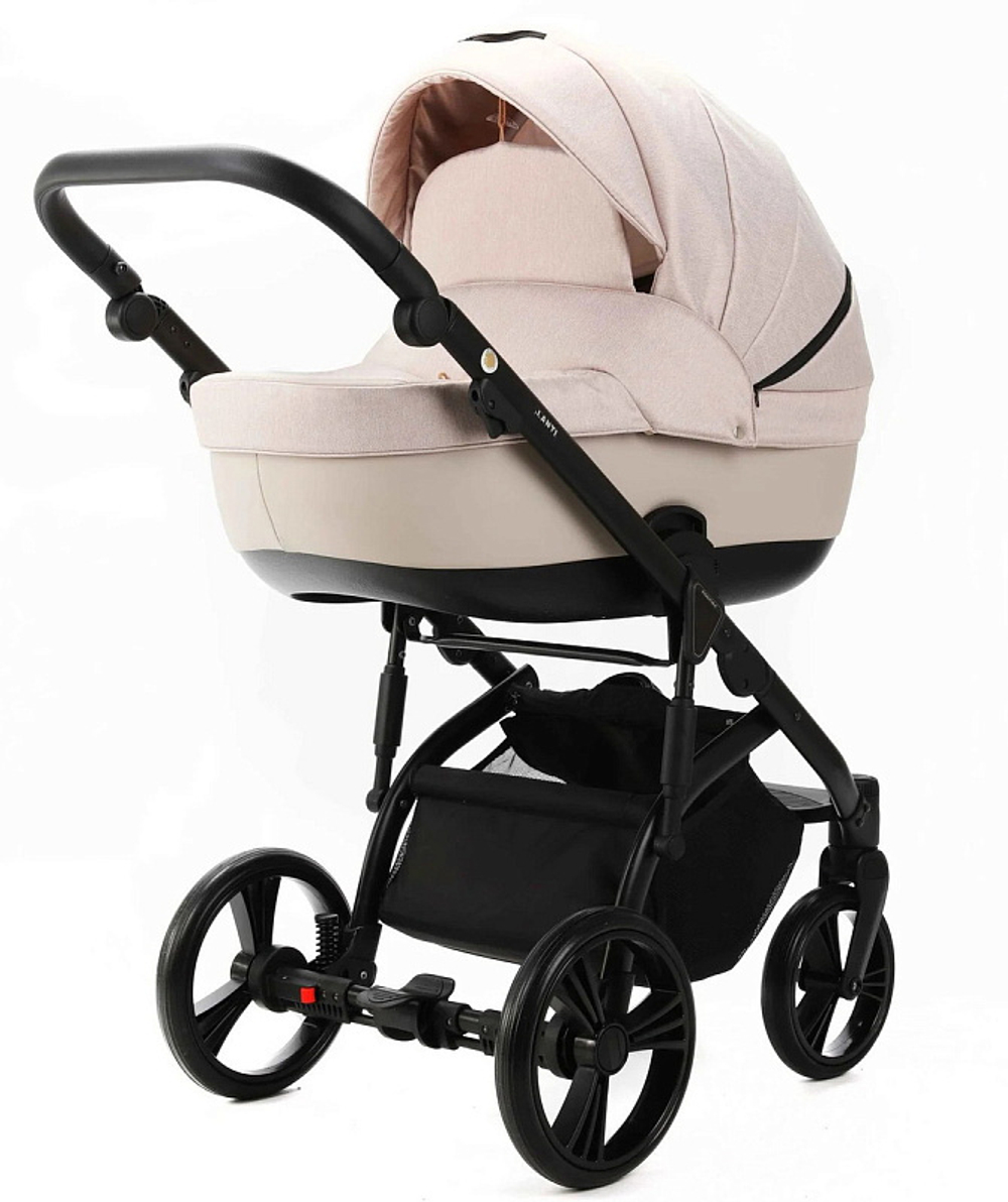 Детская коляска Adamex Lanti 2 в 1 LN-PS33 TIP (СВ.БЕЖ + СВ.БЕЖ. КОЖА)