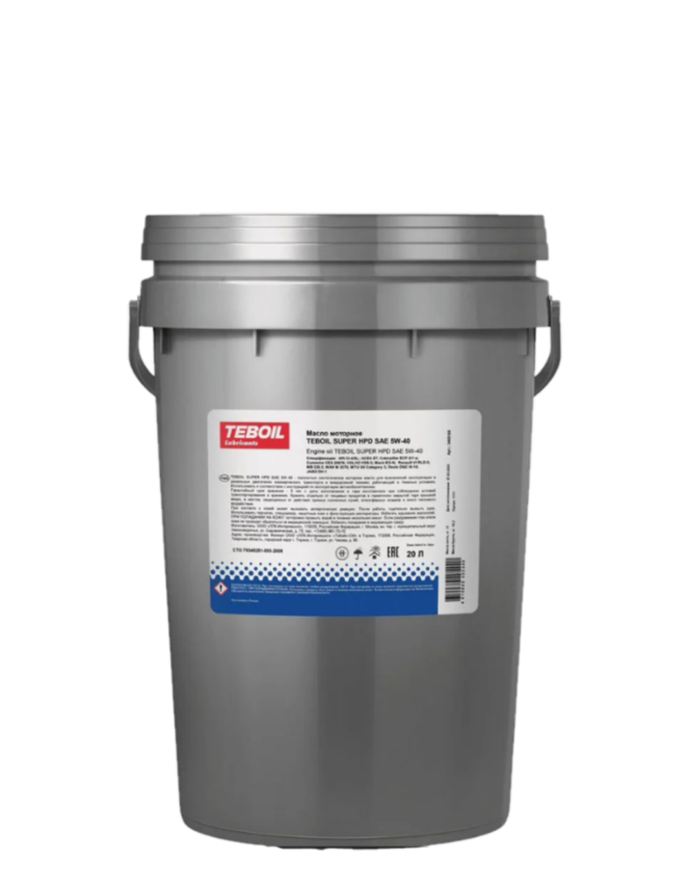 Масло моторное 5W40 Super HPD teboil 20л синт CI-4