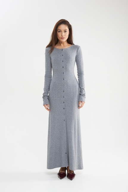 Платье «Old Money» с пуговицами