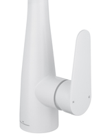 Смеситель для кухни с выдвижным изливом WONZON & WOGHAND, Белый матовый (WW-121E201B-MW)