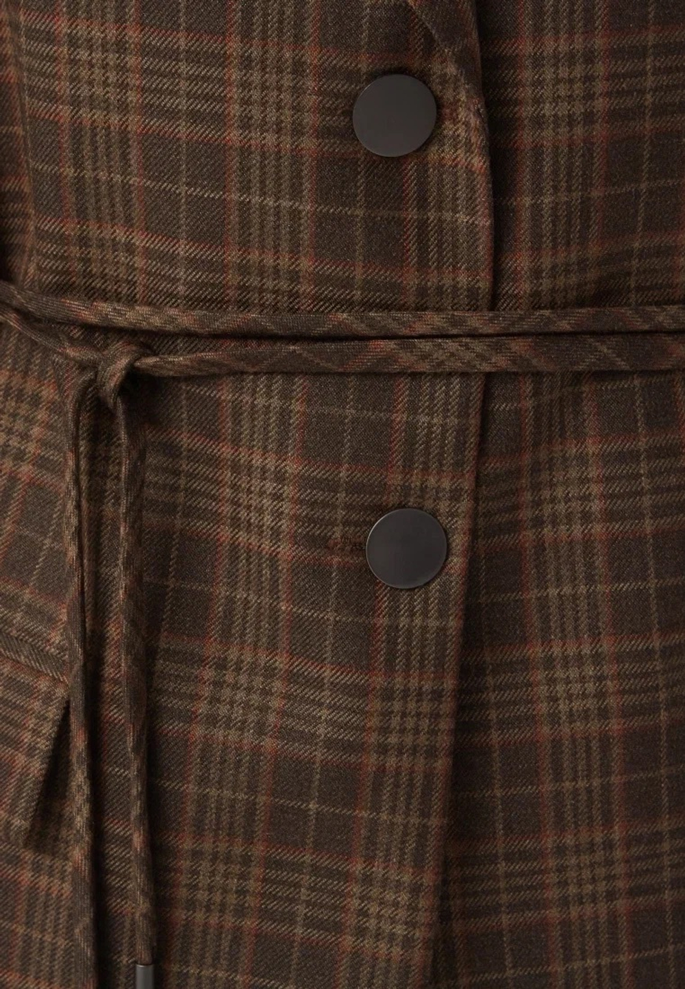 Жакет клетка с поясом