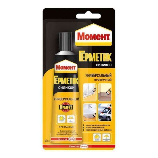 Герметик МОМЕНТ Силиконовый блистер 85мл