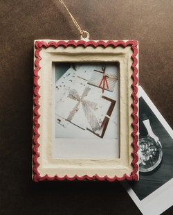 ZARA HOME УКРАШЕНИЯ ДЛЯ РОЖДЕСТВЕНСКОЙ ЁЛКИ В РАМКЕ ПАПЬЕ-МАШЕ, КРАСНЫЙ