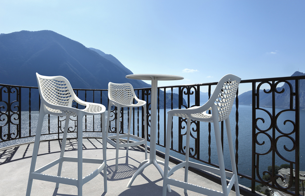 Стул пластиковый барный, Siesta Contract Air Bar 75, белый