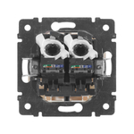 Розетка компьютерная двойная RJ45 категория 5e UTP с захватами - белый Valena Classic LEGRAND