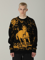 Мужской Свитер Huf Вязаный No5 Horse Crewneck