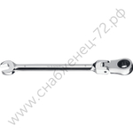 ЗУБР 8 мм, шарнирный трещоточный гаечный ключ, Профессионал (27101-08)