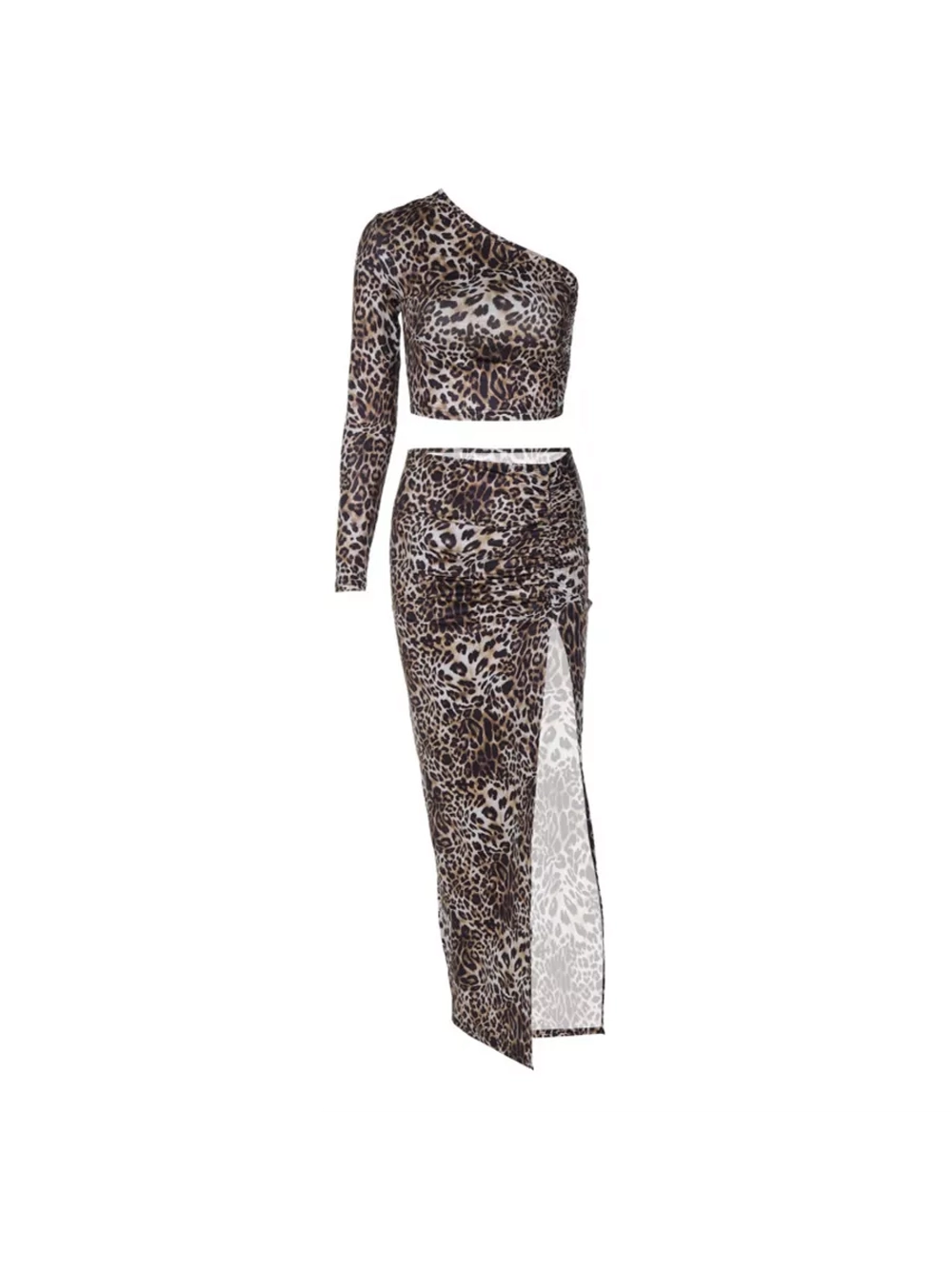 Костюм вечерний леопардовый