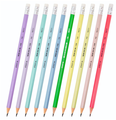 Карандаш ч/г HB "Everyday BLP-CLR" корпус разноцветный принт (STAFF)