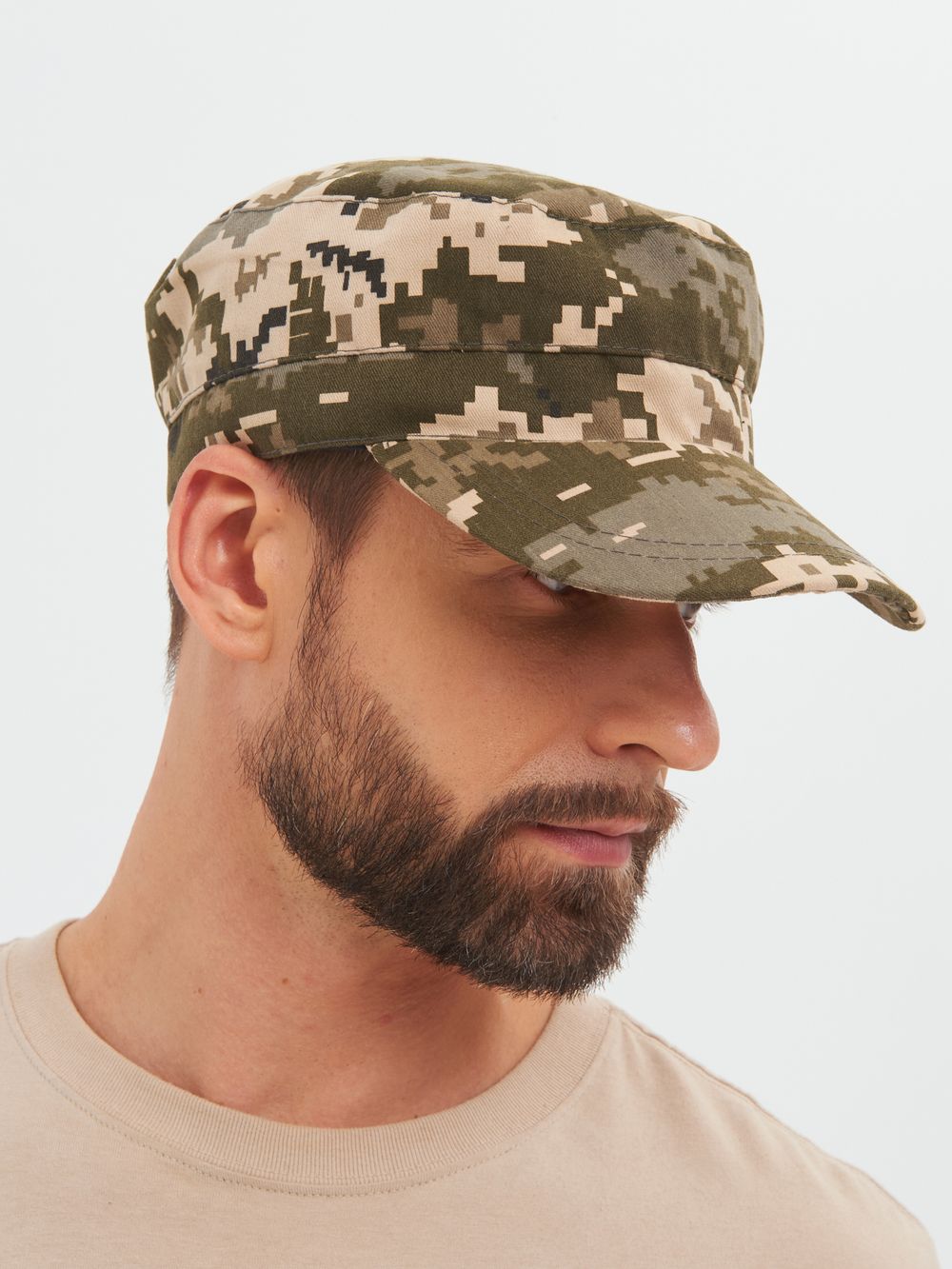 Кепи Охотника летнее ткань Смесовая цвет Светлый пиксель (128/2)