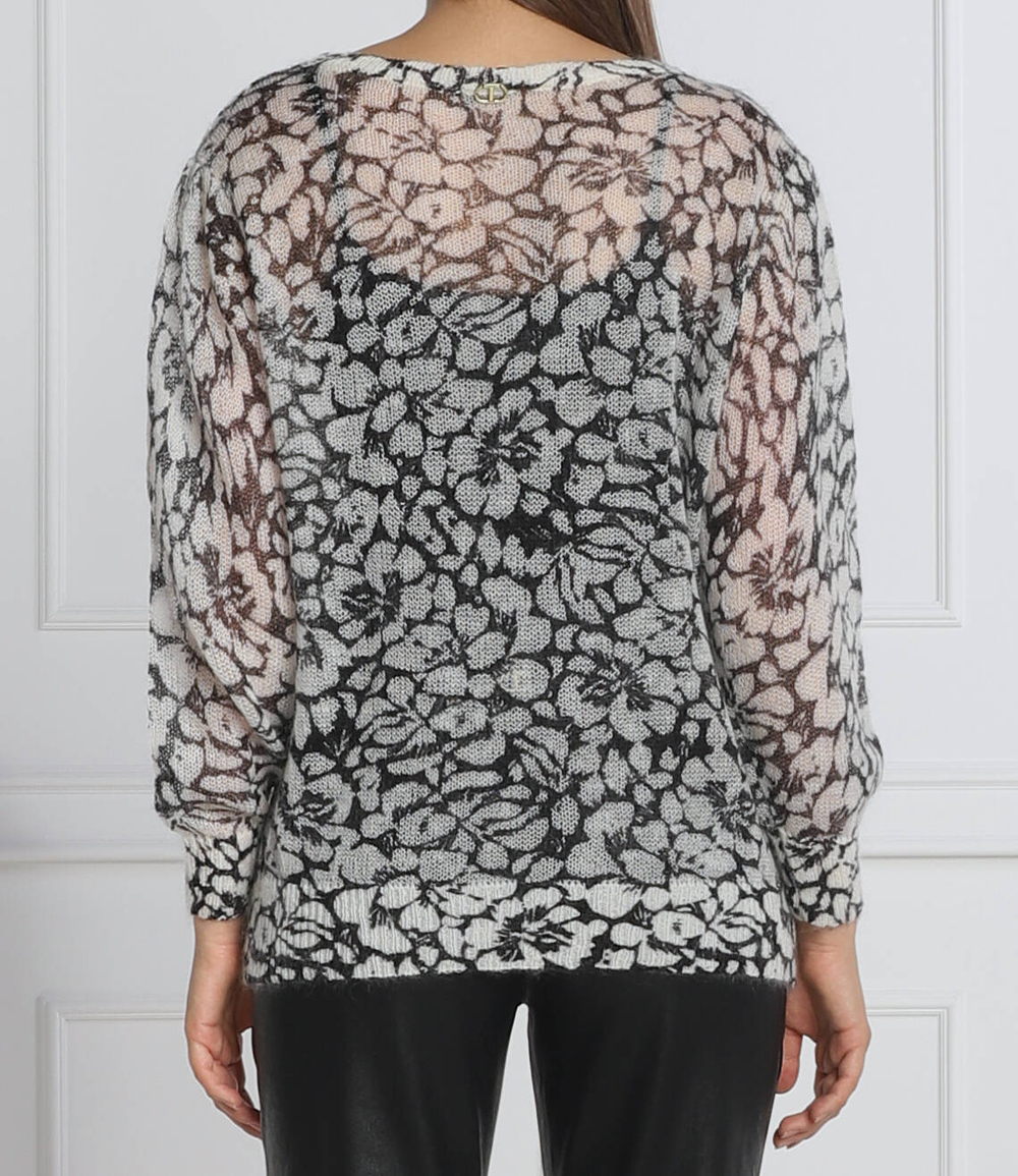 Хлопковый свитер TWINSET - белый(222TP3541)