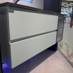 Тумба с раковиной Orans 2055120L2GC 120 серо-зеленая матовая